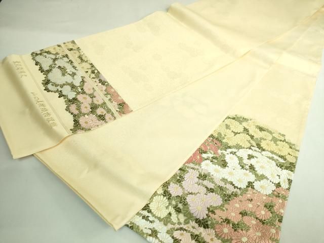 平和屋本店○極上 山口美術織物 皇室 伊勢神宮御用 西陣織 太鼓柄袋帯