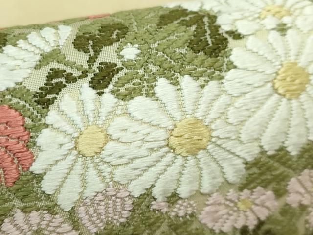 平和屋本店○極上 山口美術織物 皇室 伊勢神宮御用 西陣織 太鼓柄袋帯