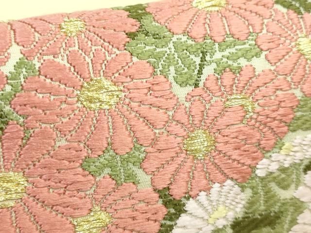 平和屋本店○極上 山口美術織物 皇室 伊勢神宮御用 西陣織 太鼓柄袋帯