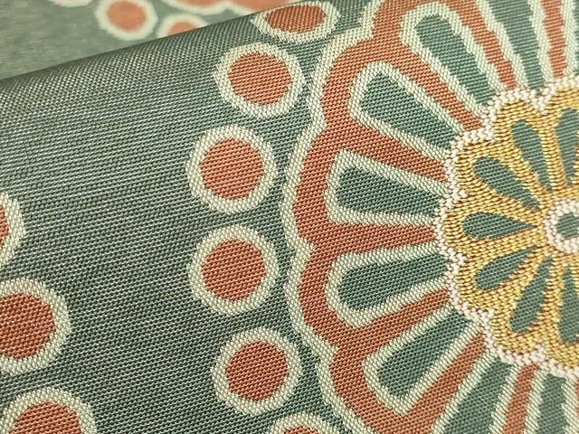 平和屋本店○最高級 人間国宝 北村武資 経錦 六通柄袋帯 旭菊紋錦 金