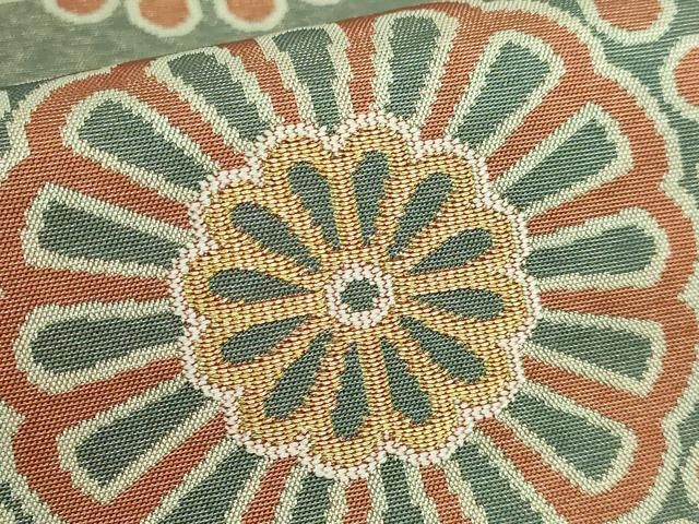 平和屋本店○最高級 人間国宝 北村武資 経錦 六通柄袋帯 旭菊紋錦 金