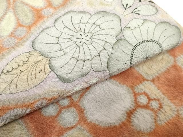 平和屋本店○最高級 初代 久保田一竹 幻の辻が花 太鼓柄袋帯 共箱付き