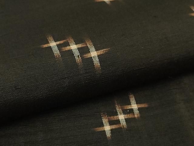 平和屋本店○極上 国指定重要無形文化財 本場久米島紬 手織 ブリブザー