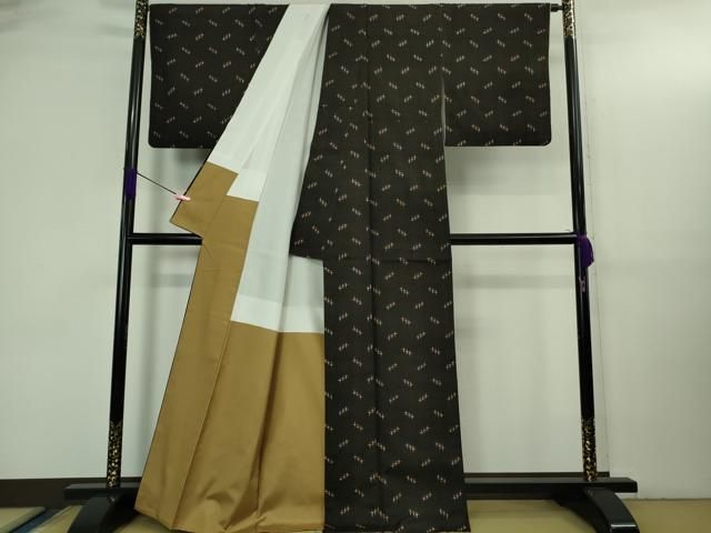 平和屋本店○極上 国指定重要無形文化財 本場久米島紬 手織 ブリブザー