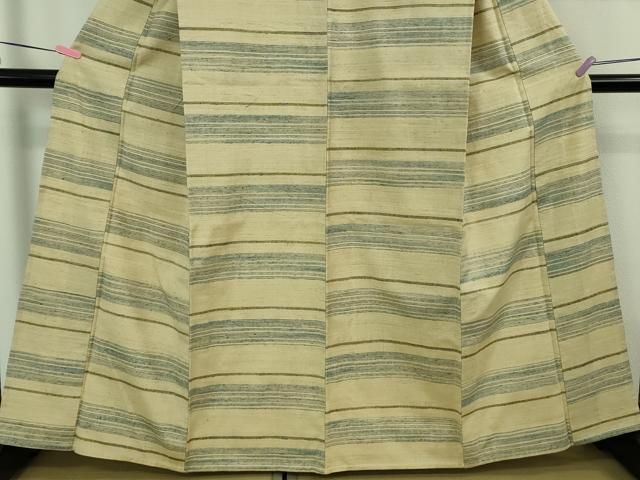 平和屋本店▽極上 郡上紬 草木染 単衣 横段文 逸品 DZAB3438kh6 - メルカリ