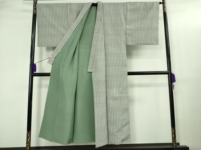 平和屋本店○希少 男性 本場与那国花織 草木染 手織 玉城悦子作 証紙