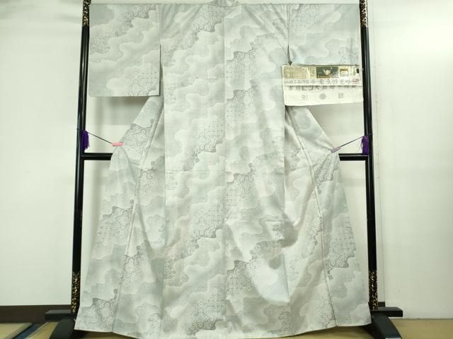 平和屋本店○極上 本場大島紬 白大島紬 桑原織物 二代目 桑原啓之介 9