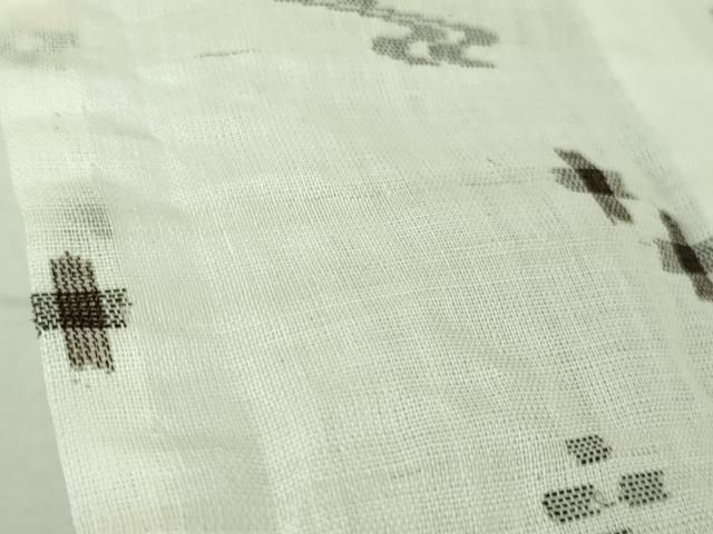 平和屋本店＊極上 夏物 沖縄県無形文化財指定 本場八重山上布 麻 反端