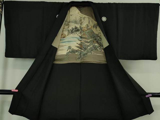 平和屋本店○極上 男性 黒紋付 長羽織セット 逸品 DZAB3476kh6 - メルカリ