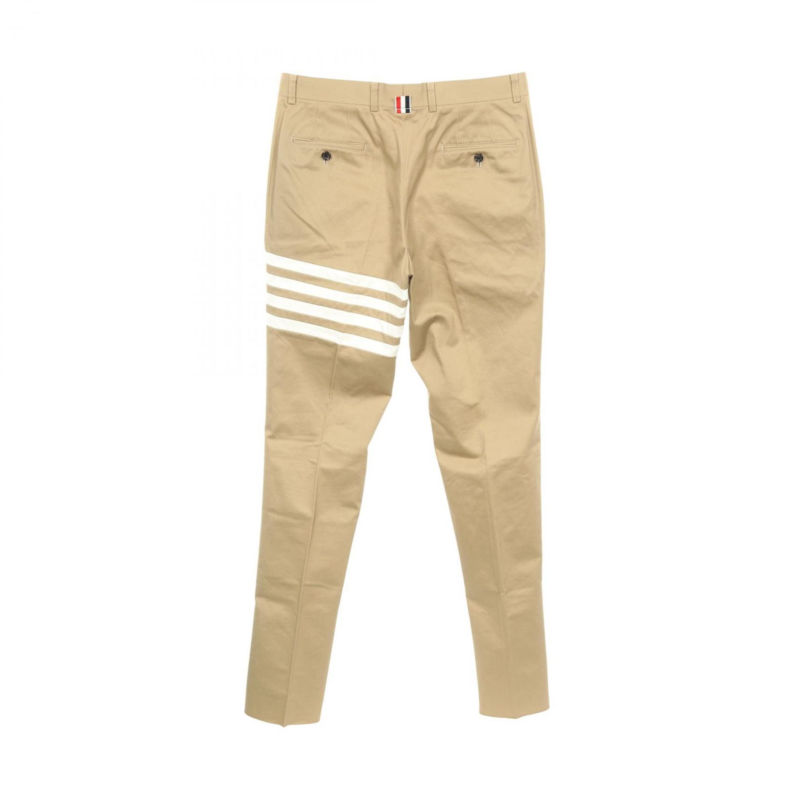 新品未使用 THOM BROWNE 4BAR コットンチノsize=0 希少 トムブラウン 4BAR コットンツイル ブランドオフ THOM BROWNE コットン