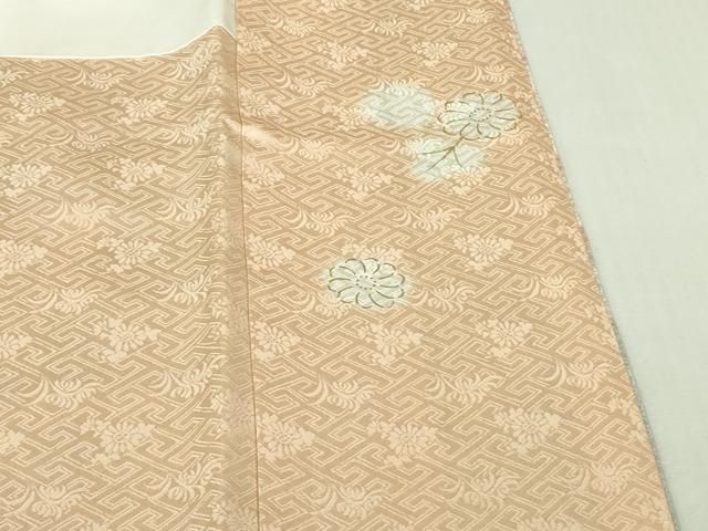 平和屋本店●極上　創業460年・千總　訪問着　駒刺繍　草花文　金彩　小田急百貨店扱い　逸品　DZAB3511kh6 平和屋本店○極上 創業460年・千總 色留袖 駒刺繍 南蛮船 人物文 浅