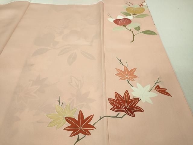 平和屋本店●極上　創業460年・千總　訪問着　駒刺繍　地紙橘吉祥花文　虹色地　金彩　高島屋扱い　逸品　DZAB3552kh6 平和屋本店○極上 創業460年・千總 訪問着 駒刺繍 地紙橘吉祥花文 虹色