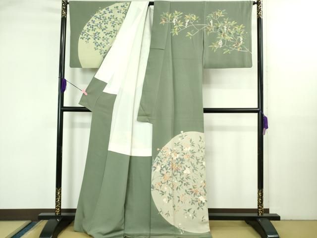 平和屋本店○極上 十日町 加賀草木友禅の第一人者 田村哲彦 訪問着