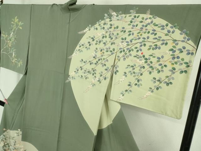 平和屋本店○極上 十日町 加賀草木友禅の第一人者 田村哲彦 訪問着