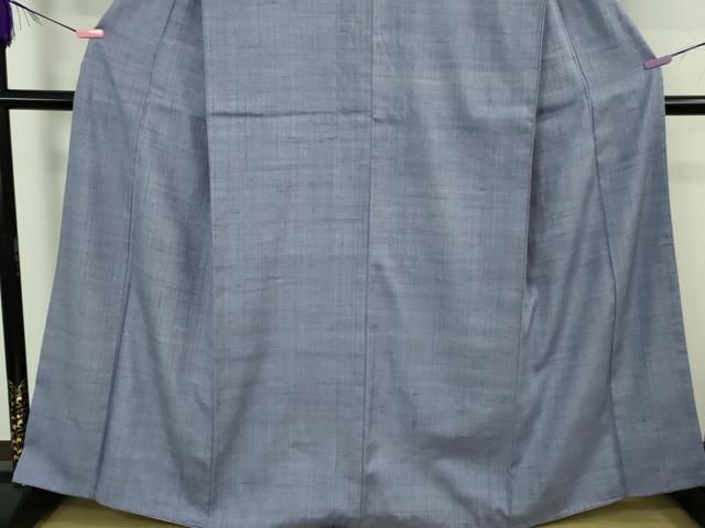 平和屋本店○極上 浦野理一 経節紬 色無地 紅掛花色 逸品 DZAB3594kh6