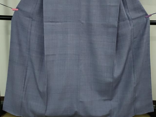 平和屋本店●極上　浦野理一　経節紬　色無地　濃い藤紫色　逸品　未使用　DZAB3595kh6 平和屋本店○極上 浦野理一 経節紬 色無地 濃い藤紫色 逸品 未使用