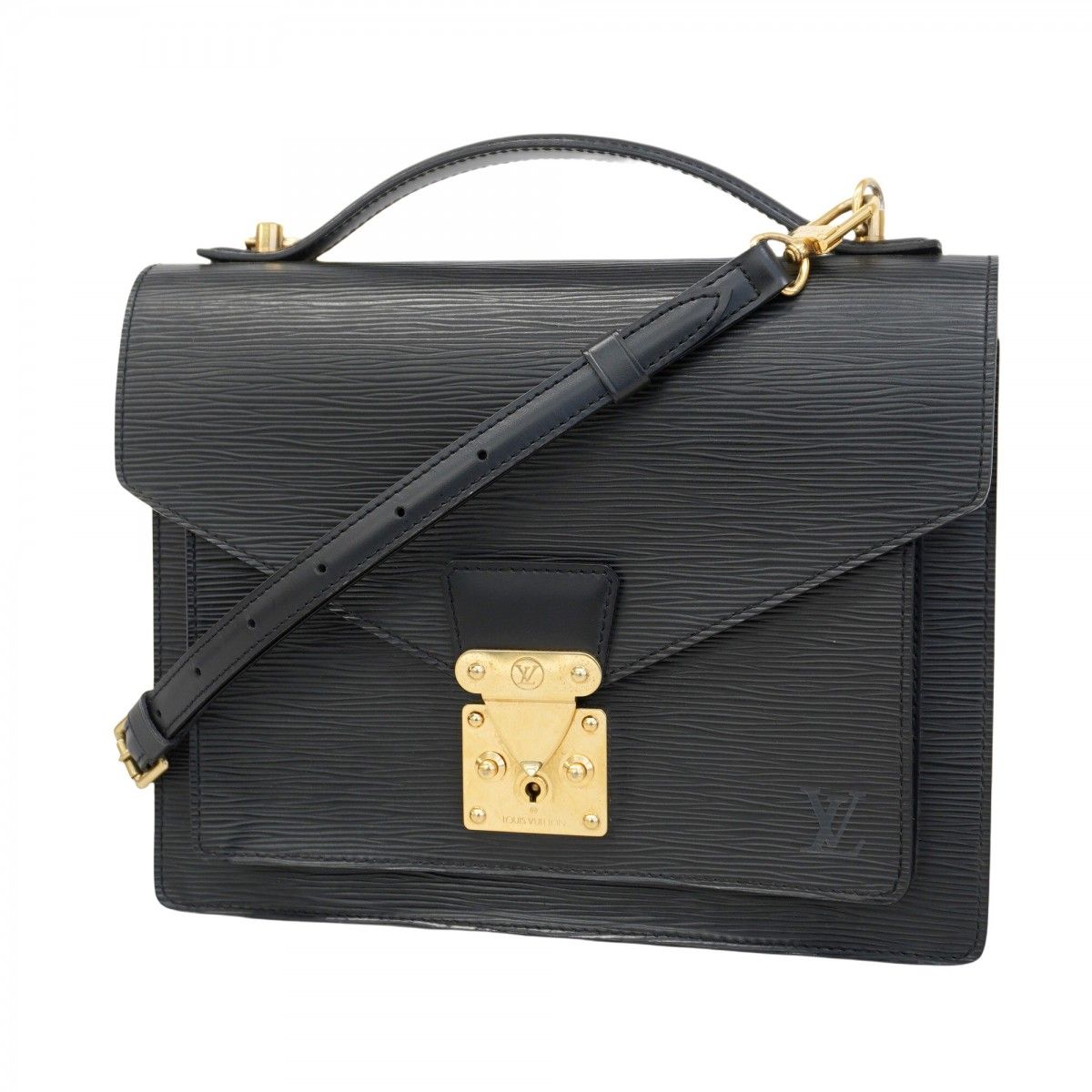 6ab1469-k】ルイヴィトン ハンドバッグ エピ モンソー M52122 ノワール