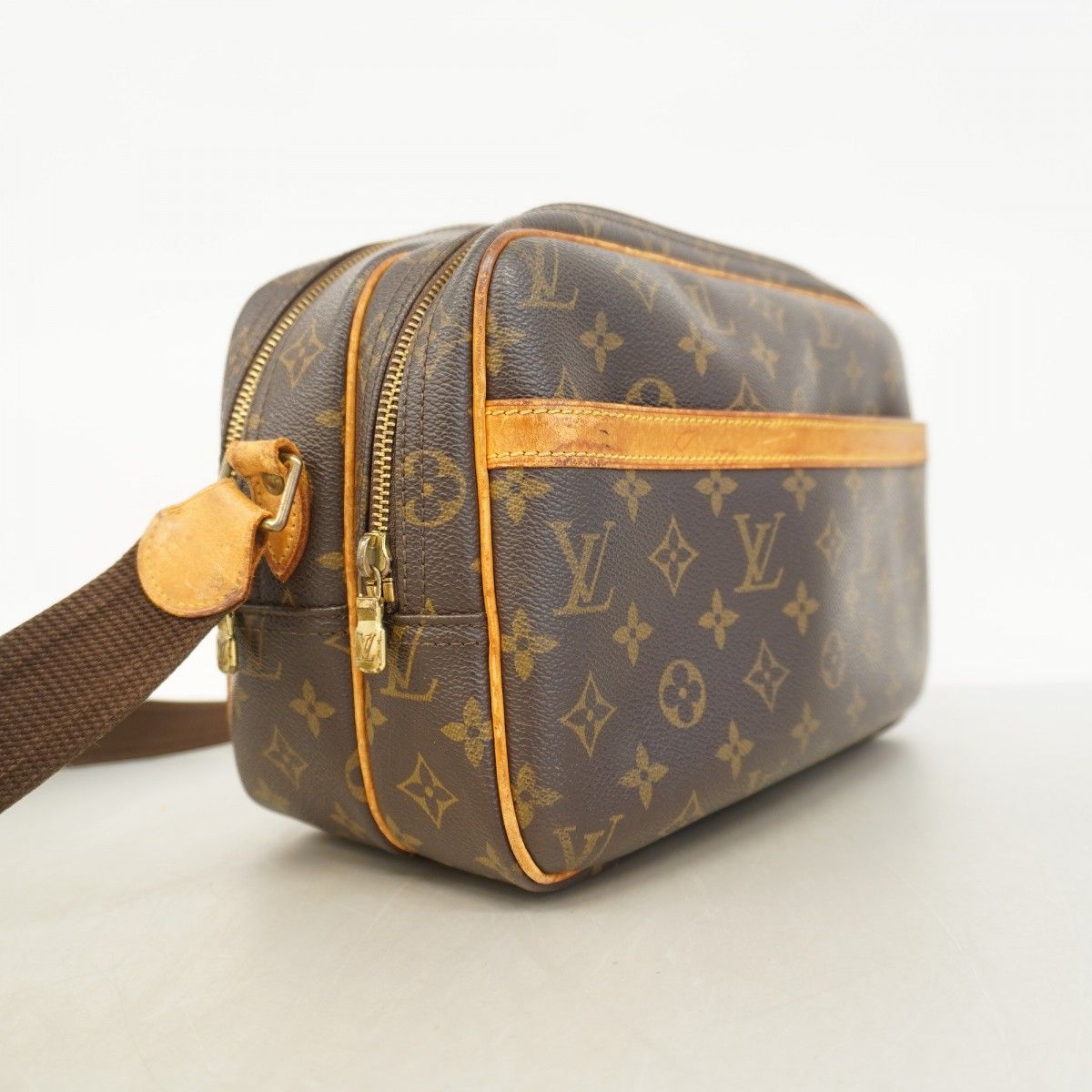 6ab1517】ルイヴィトン ショルダーバッグ モノグラム リポーターPM