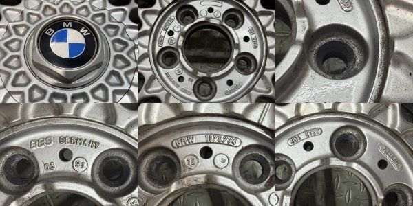 【希少】 純正ホイール BBS製 384 15インチ 4本 7J5HPCD120+20 メッシュ 　(MHC517)クレジットカード QRコード決済可能 希少】BMW 純正ホイール BBS製 384 15インチ 4本 7J5HPCD120+20