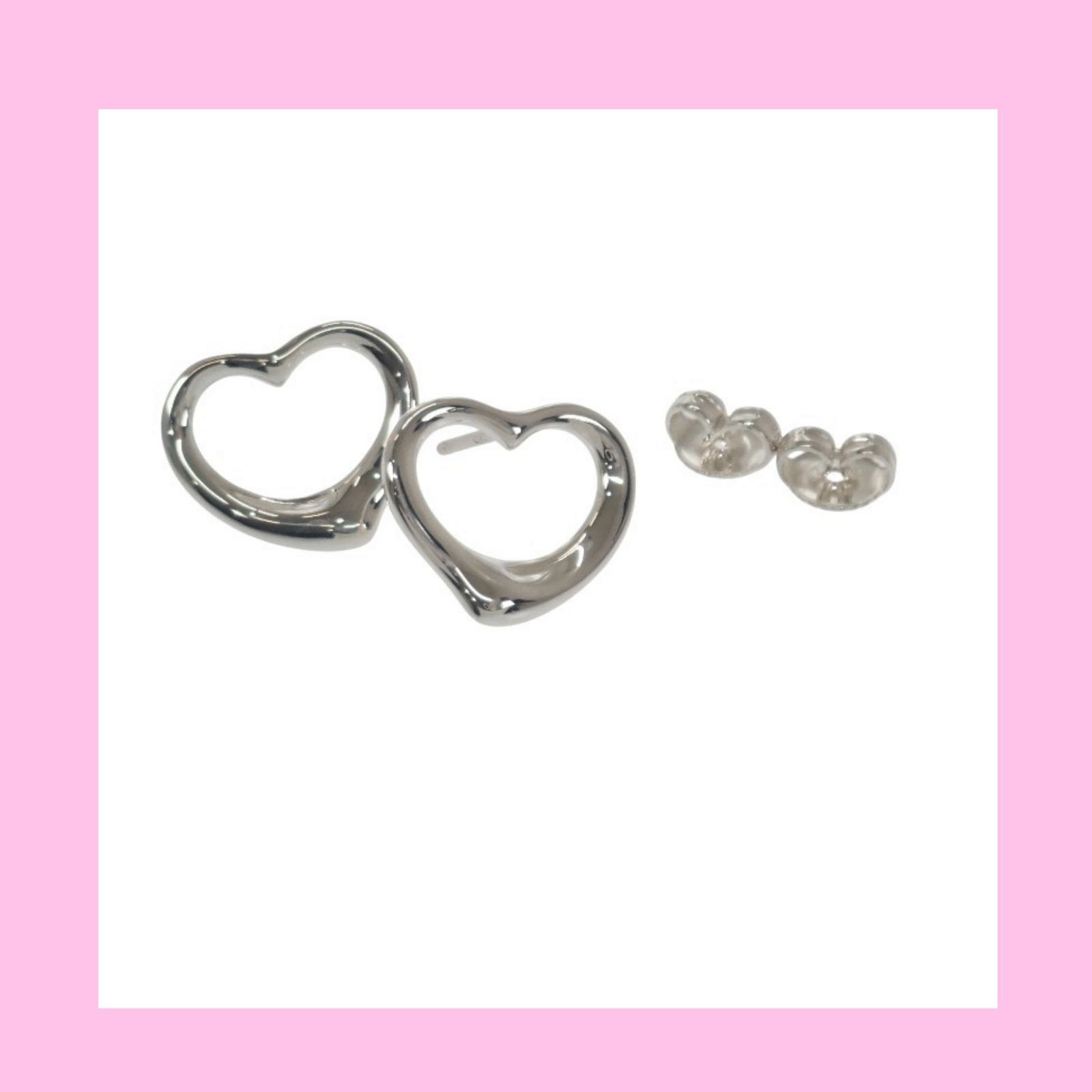 Tiffany & Co.】オープンハート ピアス シルバー925 - メルカリ