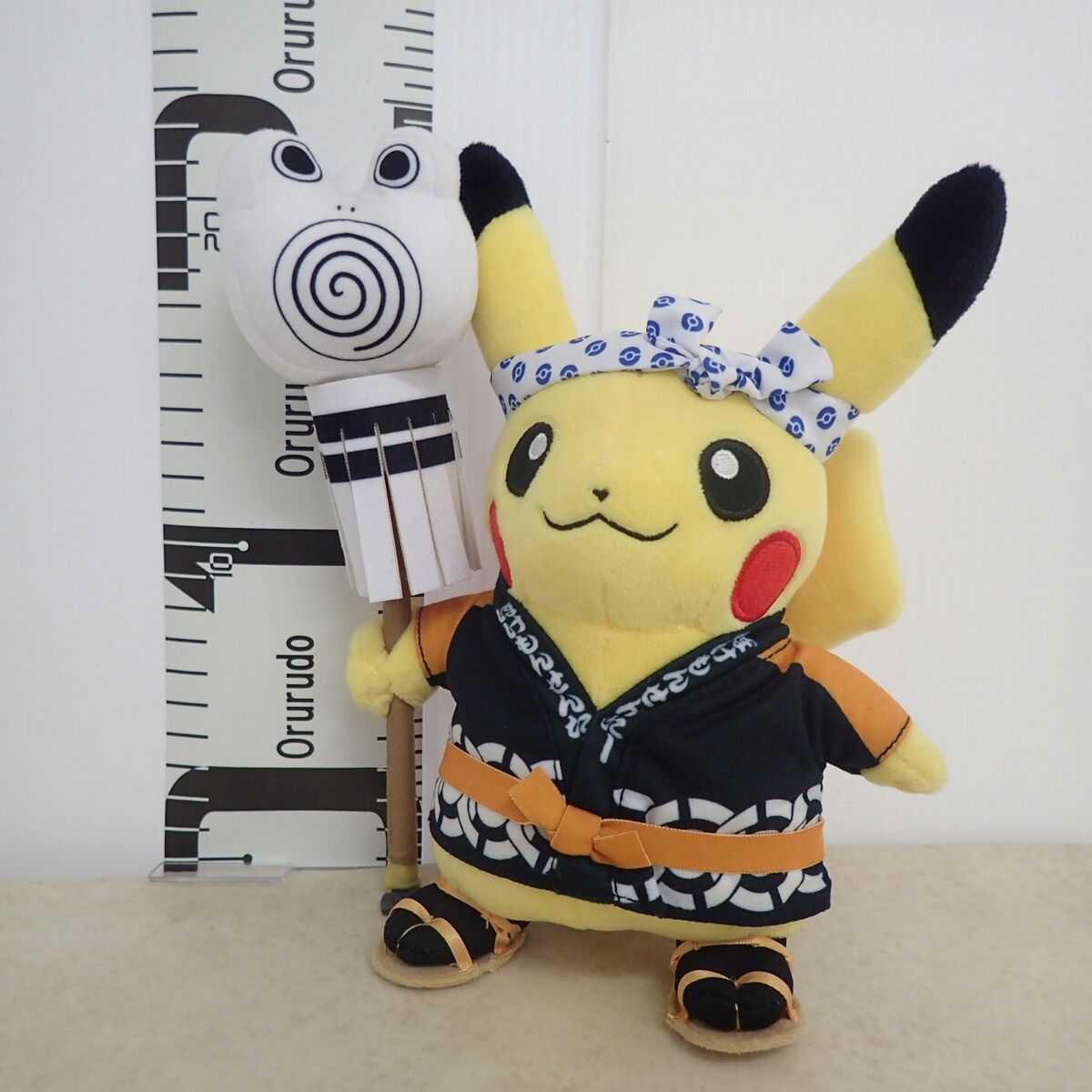 ポケモンセンター ぬいぐるみ 火消し姿のピカチュウ 紙タグなし ポケットモンスター 2018