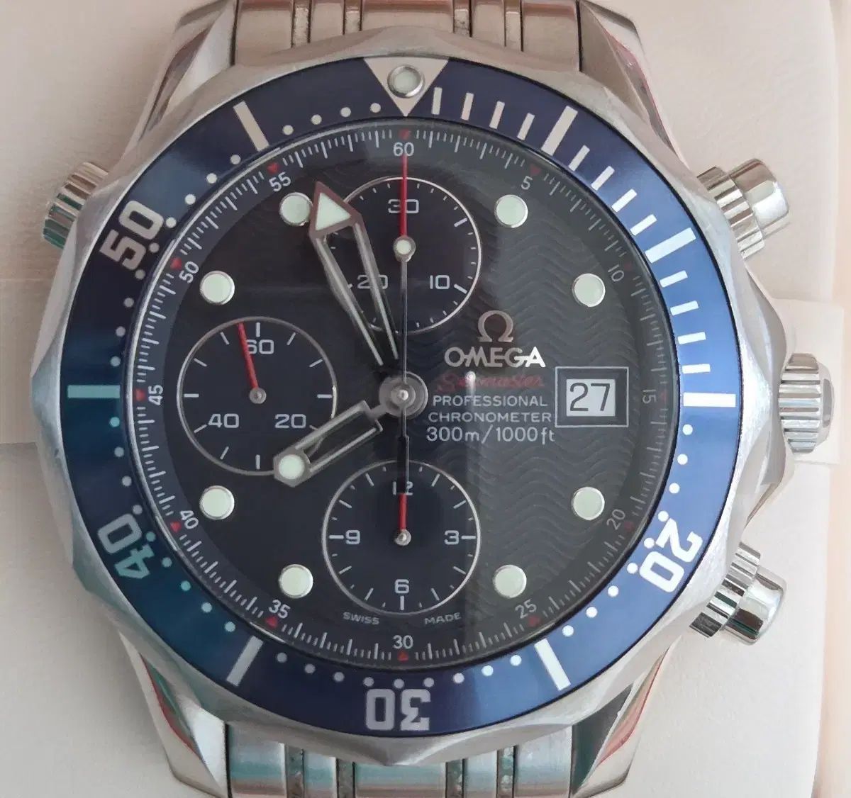 OMEGA オメガ 2世代 シーマスター300 クロノ ブルー 41 5mm
