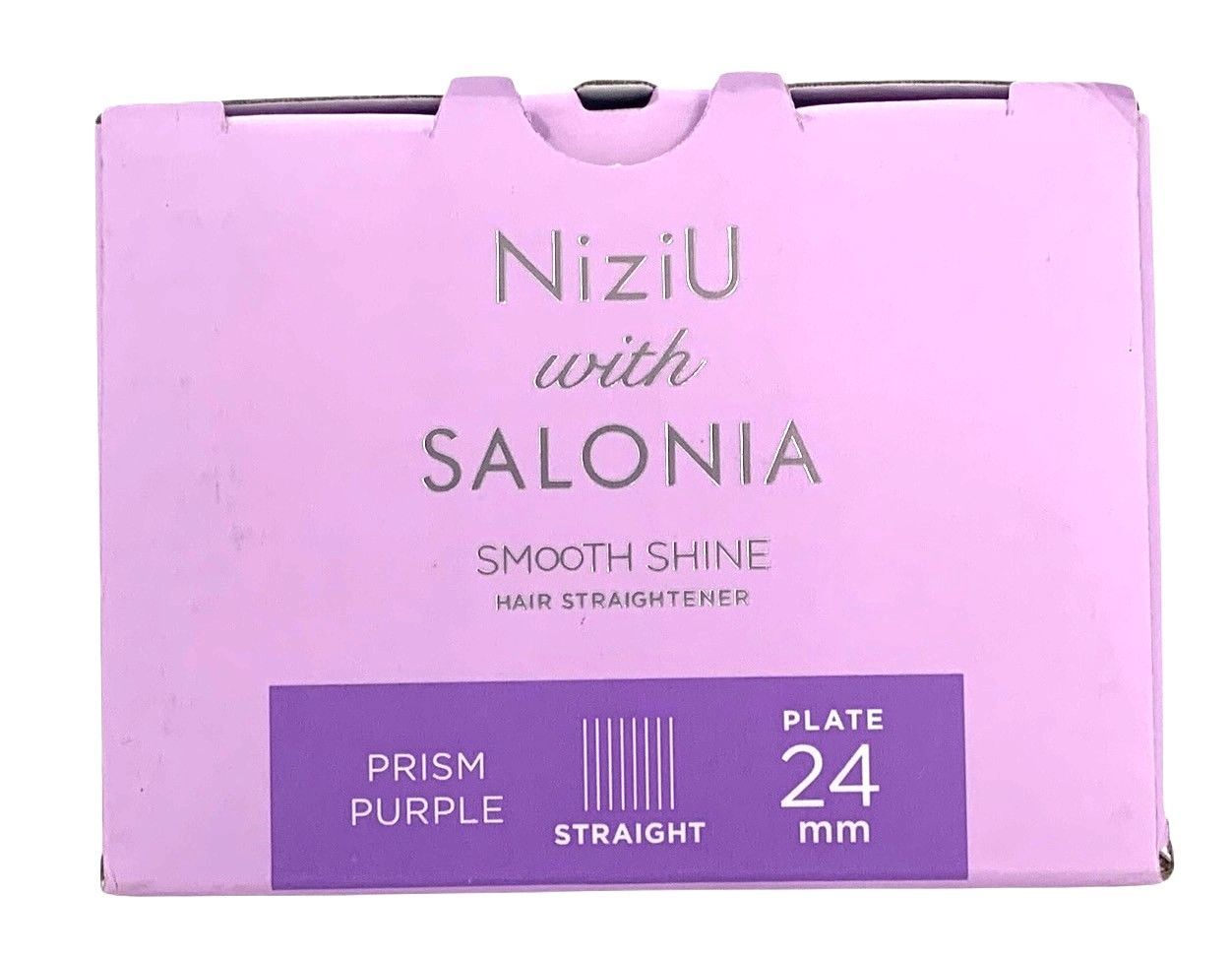 s739【新品未開封】SALONIA スムースシャイン ストレートヘアアイロン 