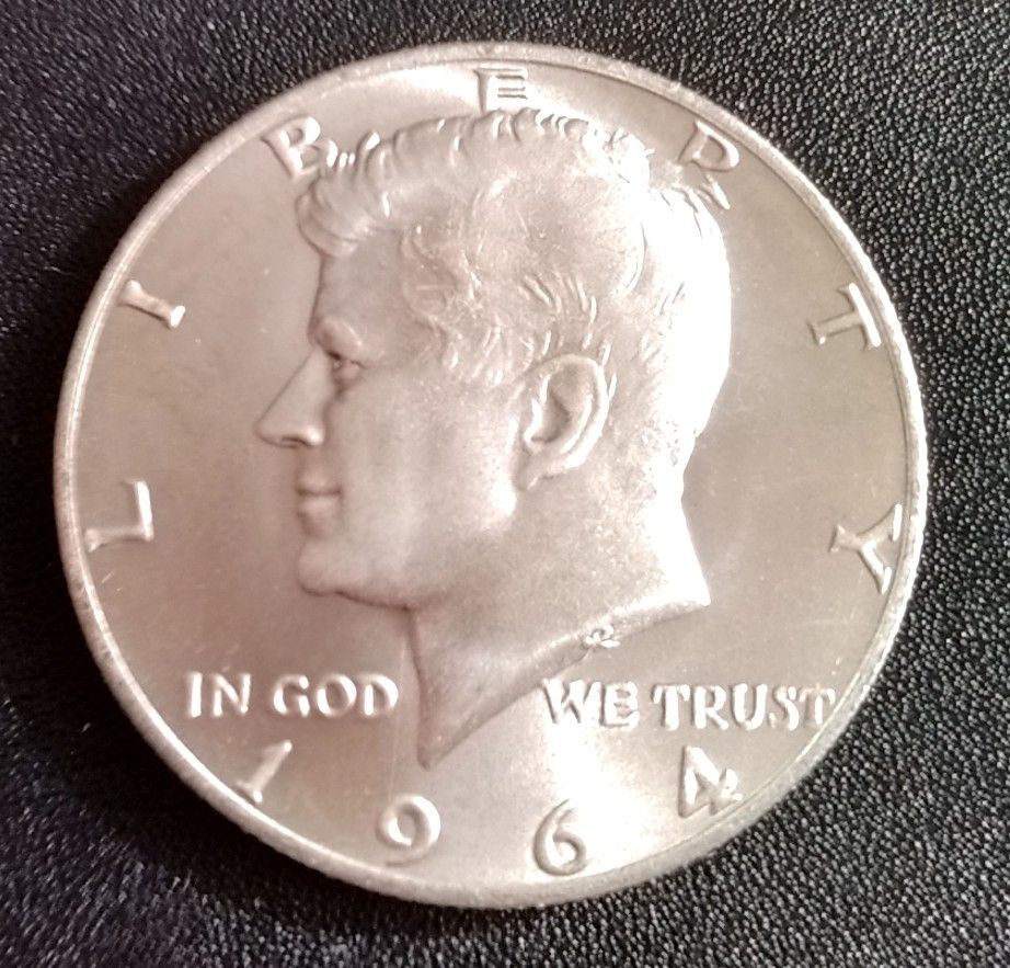 G519 ケネディ 発行初年 1964年 ハーフダラー シルバーコイン 参考品 レプリカ - メルカリ