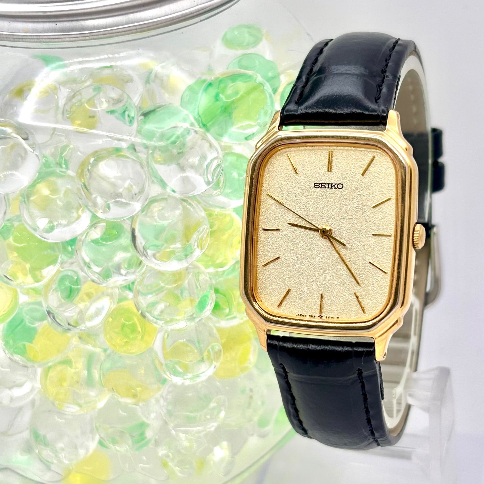 新品電池】SEIKO セイコー メンズ 腕時計 ゴールド オクタゴン 5P31 