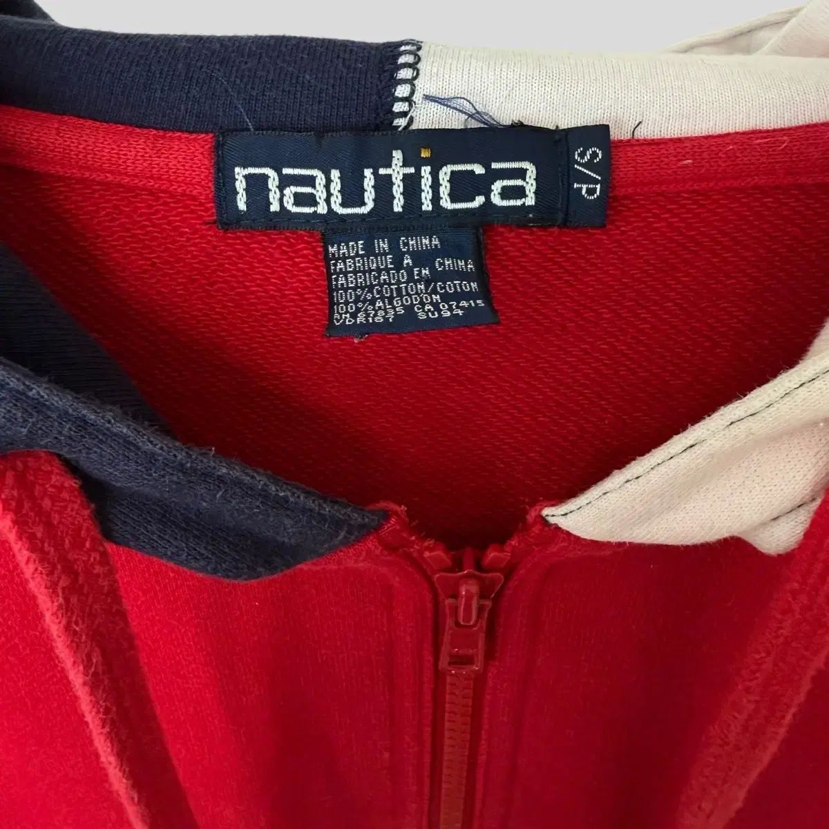(S)Nautica ハーフジップアップ フード付きTシャツ