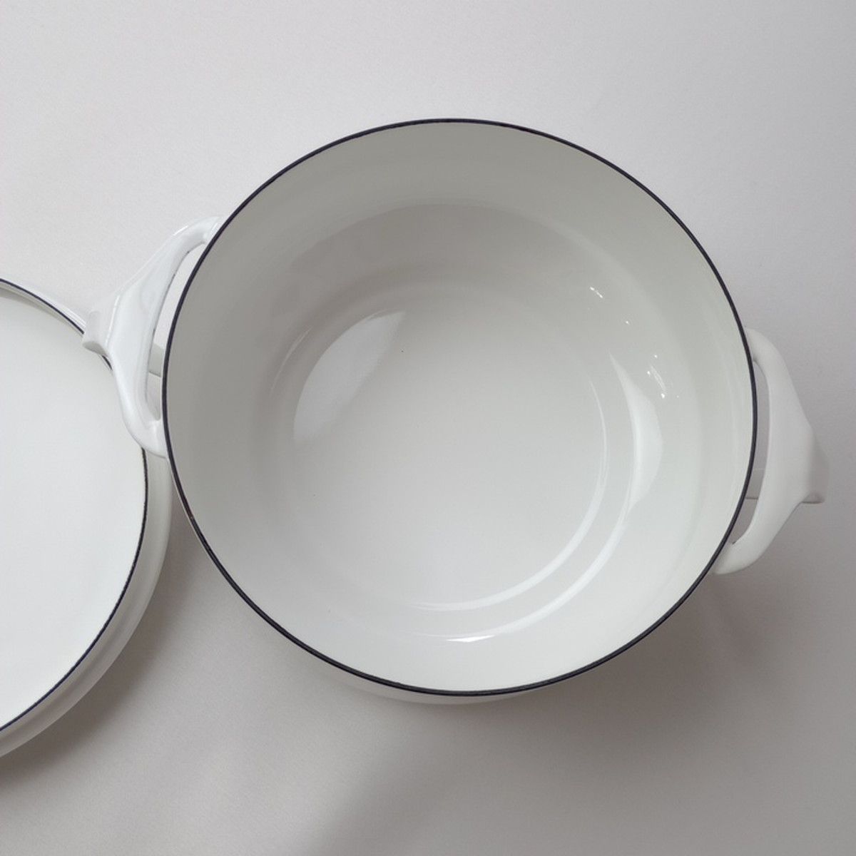 新品 DANSK ダンスク コベンスタイル2 両手鍋 18cm ホーロー 白