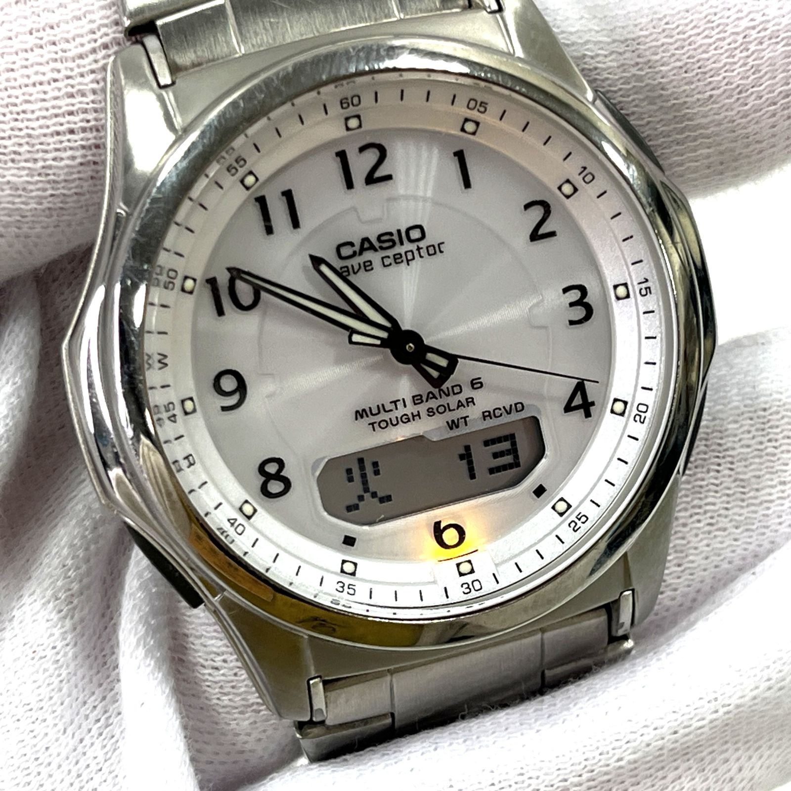中古品】CASIO wave ceptor MULTI BAND 6 TOUGH SOLAR WVA-M360 カシオ 