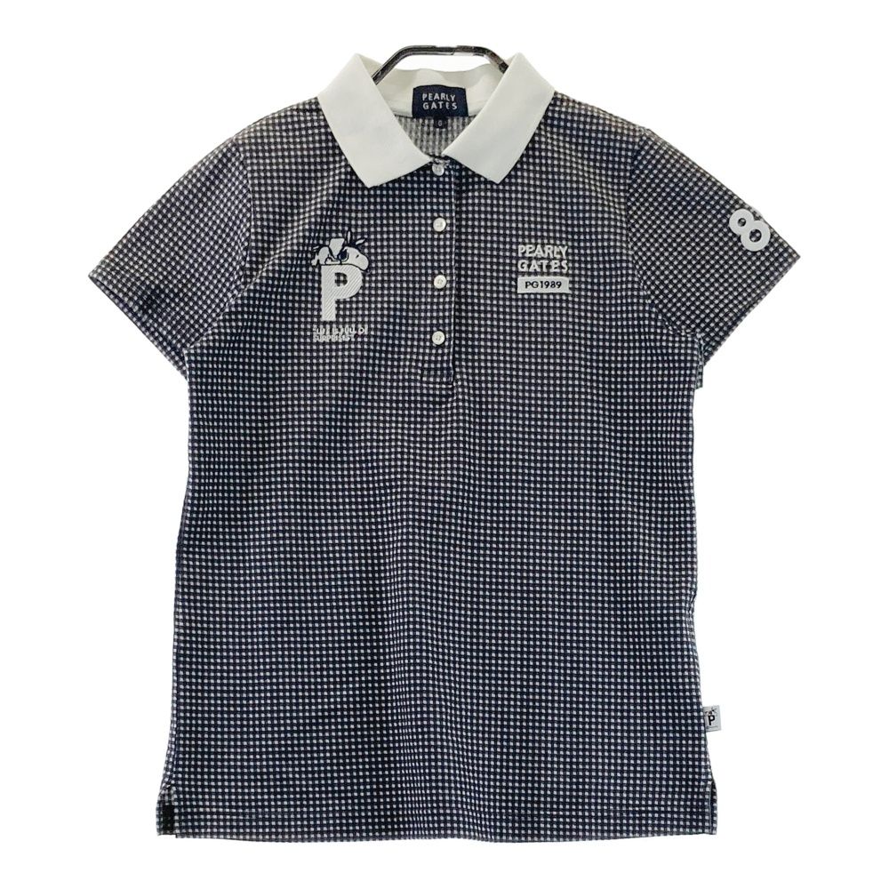 サイズ：0 PEARLY GATES パーリーゲイツ ×PEANUTS 半袖ポロシャツ