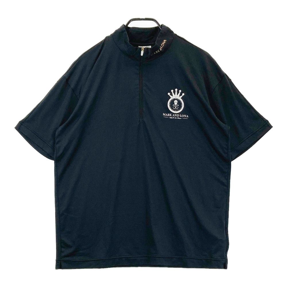サイズ：48 MARK&LONA マークアンドロナ ハーフジップ 半袖Tシャツ