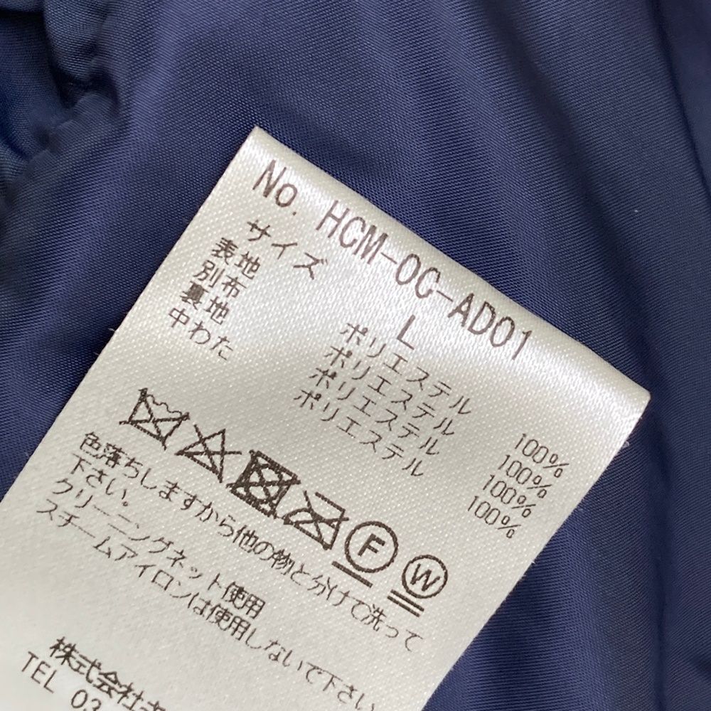 サイズ：L HORN GMT ホーン ガーメント ボア切替 中綿ジャケット 総柄