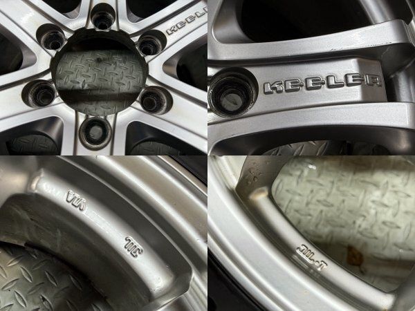 【YOKOHAMA G075 265/70R16】スタッドレス【Weds KEELER 16インチ 7J6HPCD139.7+5】21年製 バリ溝 ハイラックスサーフ プラド等　(MTR172) クレジットカード QRコード決済可能 YOKOHAMA G075 275/70R16】スタッドレス【Weds KEELER 16インチ