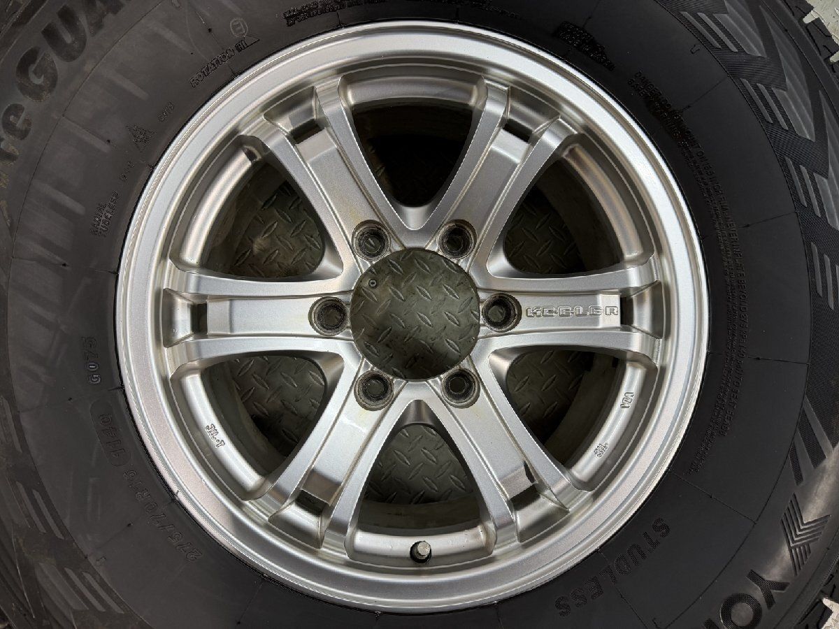 YOKOHAMA G075 275/70R16】スタッドレス【Weds KEELER 16インチ 