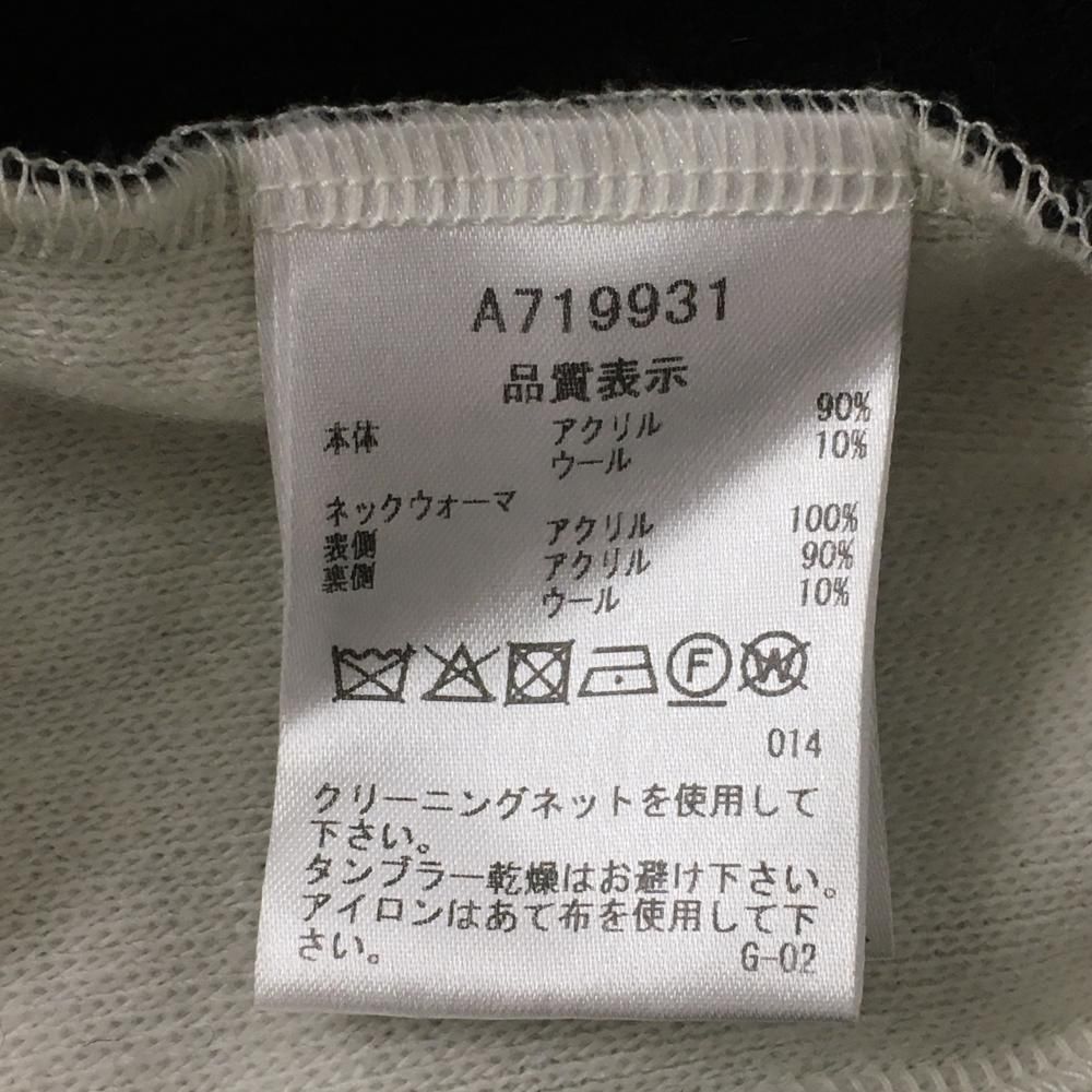 美品】アルチビオ セーター 黒×白 ロゴ 重ね着風 ニット レディース 36