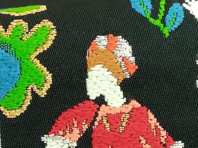 平和屋本店○極上 龍村美術織物 たつむら 太鼓柄 本袋帯 瑞典花苑文