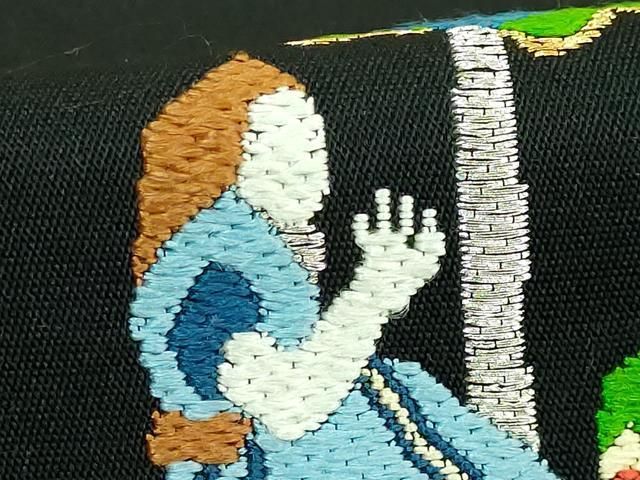 平和屋本店○極上 龍村美術織物 たつむら 太鼓柄 本袋帯 瑞典花苑文