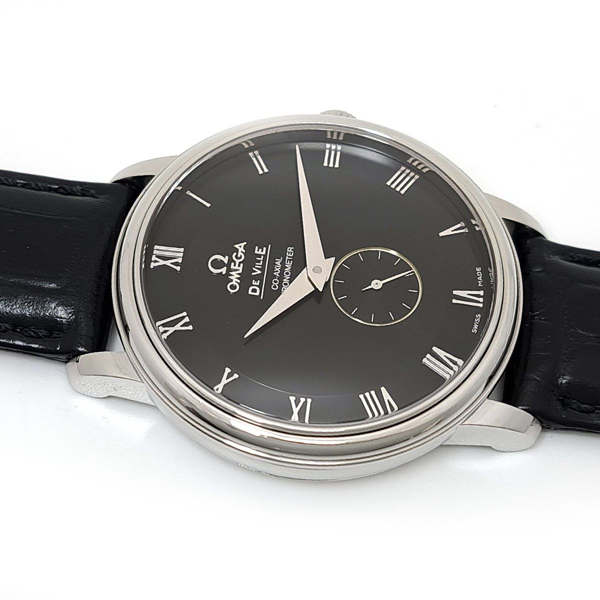  オメガ デヴィル プレステージ 4813 50 01 自動巻き ステンレススティール メンズ OMEGA 時計 ゆったり設計 自動巻き時計 腕時計(アナログ)