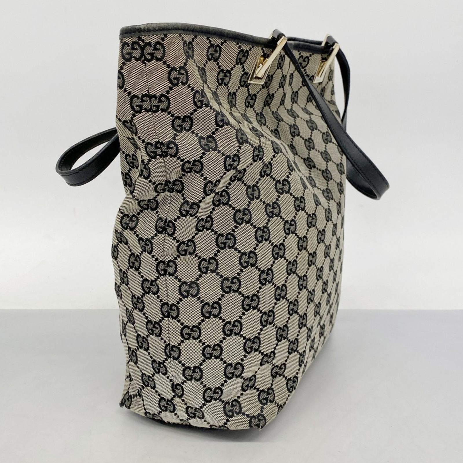 グッチ GGキャンバス トートバッグ ハンドバッグ 002 1098 ベージュ ブラック キャンバス レザー レディース GUCCI 【中古】 グッチ(Gucci) グッチ トートバッグ GGキャンバス 002 1098 キャンバス