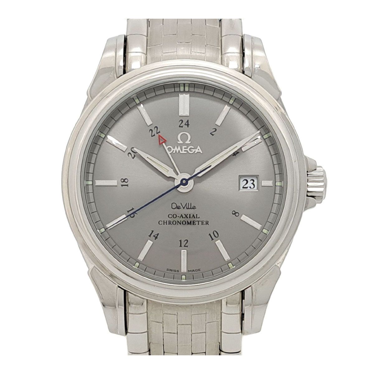 オメガ デヴィル コーアクシャル GMT 4533 41 自動巻き ステンレススティール メンズ OMEGA 時計