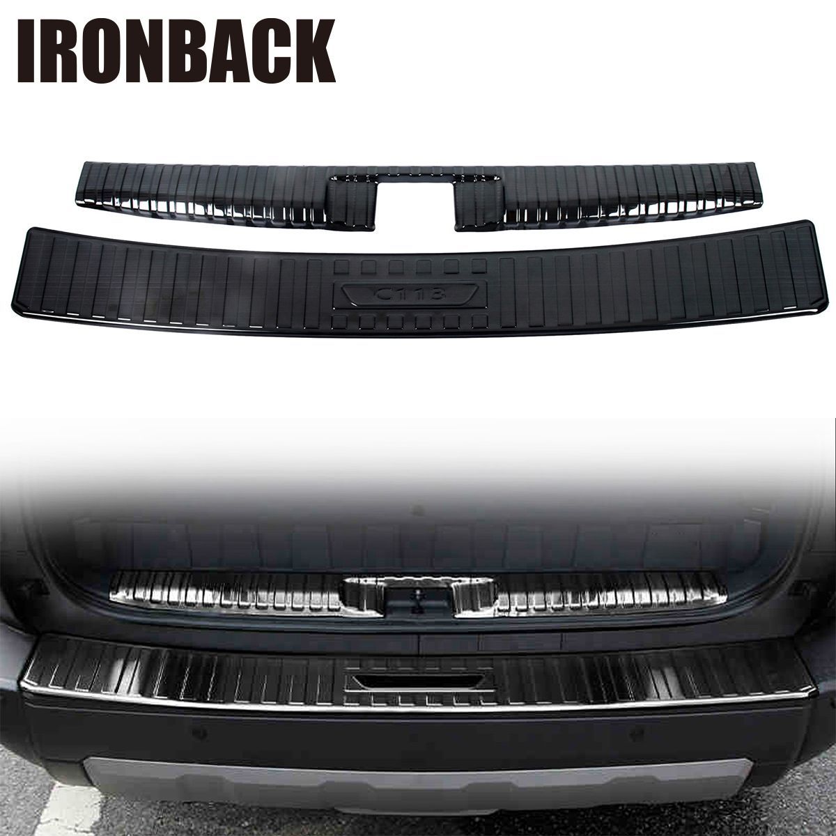 IRONBACK ランクル 250 リアバンパーガード スカッフプレート 