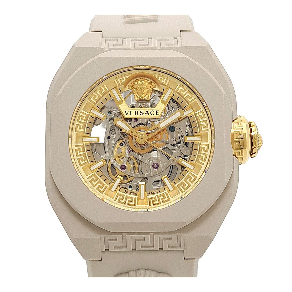 ヴェルサーチ Vレジェンドスケルトン VE7L00223 自動巻き エコセラミック ステンレススティール メンズ VERSACE 時計