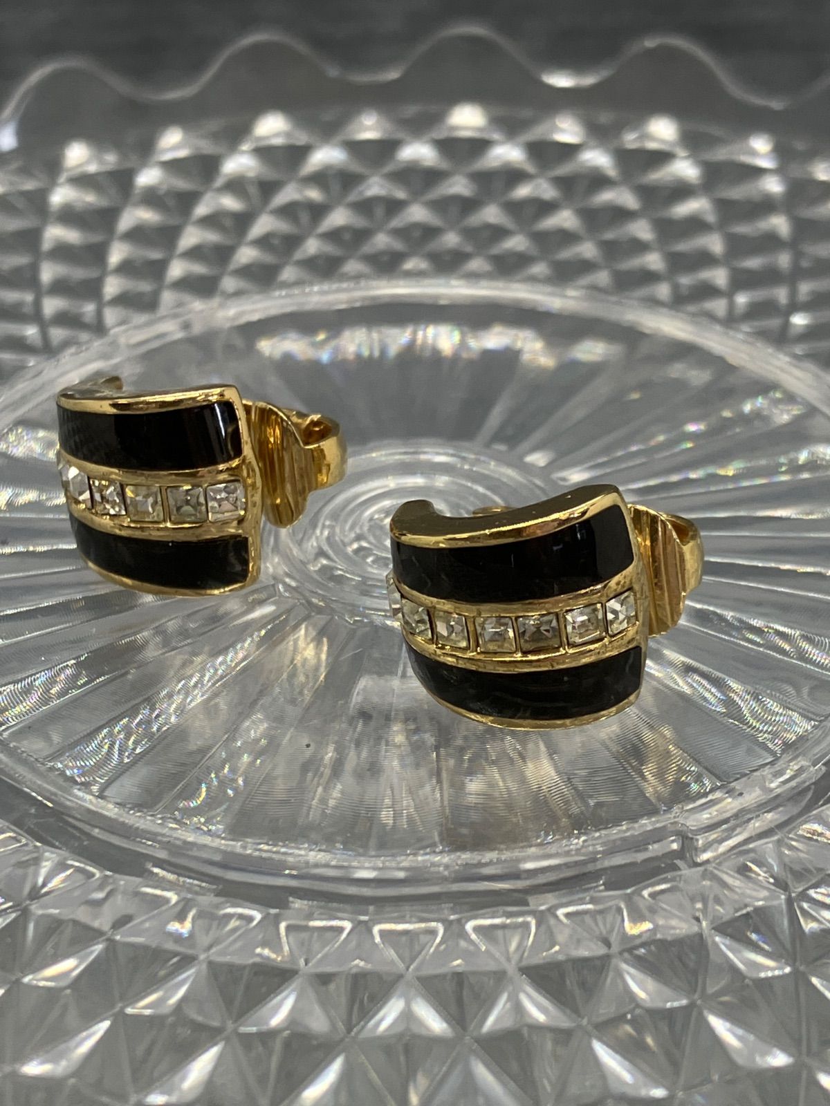 MiaChristianDior ディオール イヤリング ラインストーン Christian Dior ディオール イヤリング ラインストーン ゴールド 76