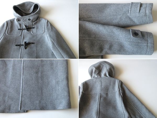 美品 定価55000円 MACPHEE マカフィー レザー&水牛トグル ウール