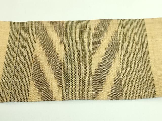 平和屋本店＊極上 夏物 芭蕉布 手積み芭蕉糸100％ 九寸名古屋帯 証紙