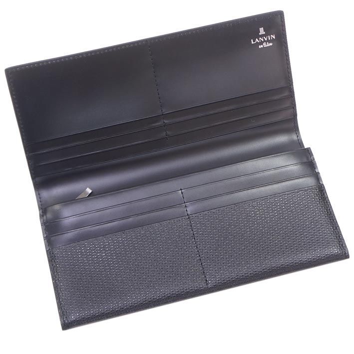 新品 LANVIN en Bleu 牛革 長財布 ハイデ Ⓗ ランバンオンブルー LANVIN en Bleu 牛革 長財布 ハイデ メンズ