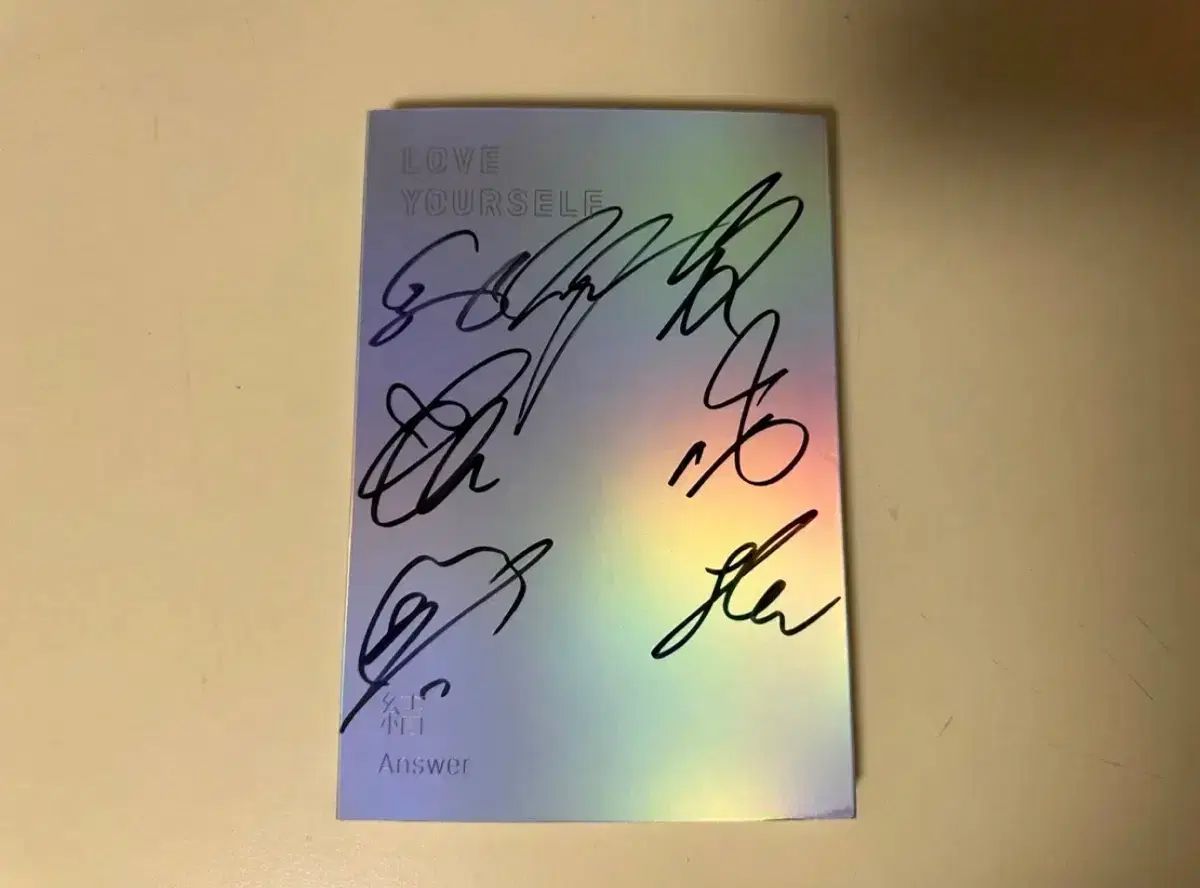 BTS loveyourself answer サイン入り